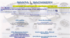 Desktop Screenshot of mantamachinery.com